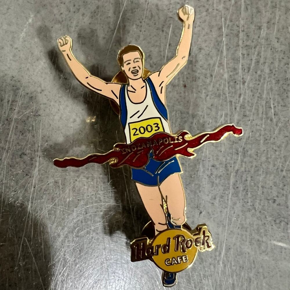 Hard Rock Cafe Indianapolis 2003 Marathon Runner Pin